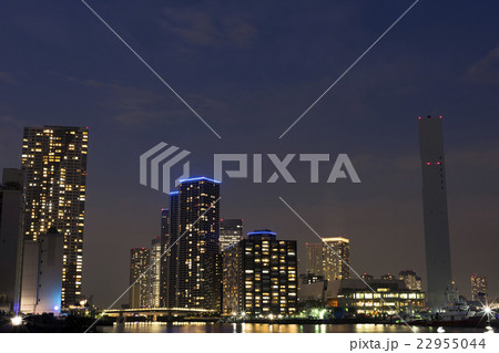晴海高層マンション夜景 晴海高層マンション夜景 22955044