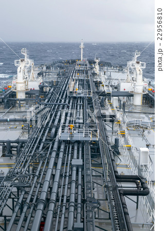 Tanker deck with pipeline - vertical image. 22956810