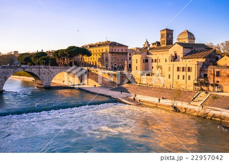 Ancient Building in Rome city skyline 22957042