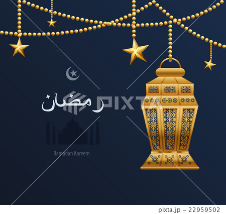 illustration gold arabesque tracery Ramadan illustration gold arabesque tracery Ramadan 22959502
