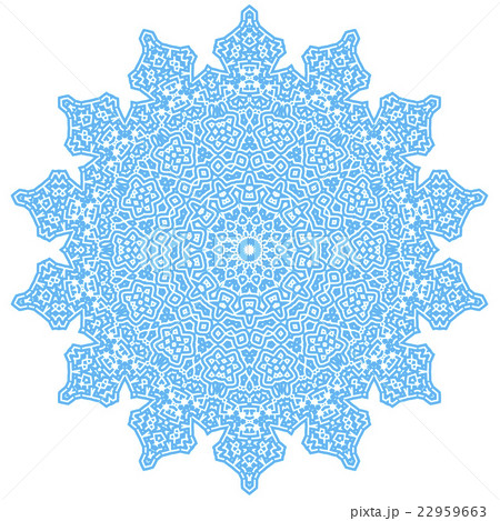 Circle Lace Ornament, Round Doily Pattern 22959663
