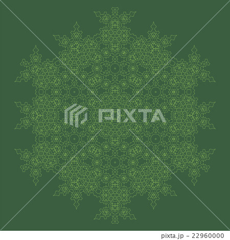 Mandala Isolated. Round Ornament 22960000