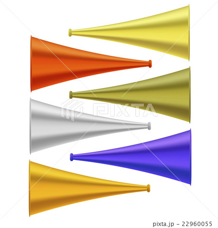 Set of Colorful Horns Isolated 22960055