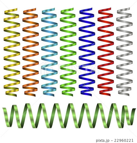 Set of Colorful Ribbons Isolated Set of Colorful Ribbons Isolated 22960221