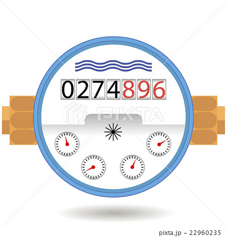 Water Meter Icon. Devise for Measuring Cosumption. 22960235