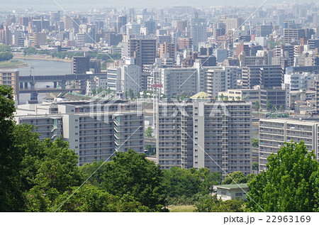 広島市の街並みの写真素材