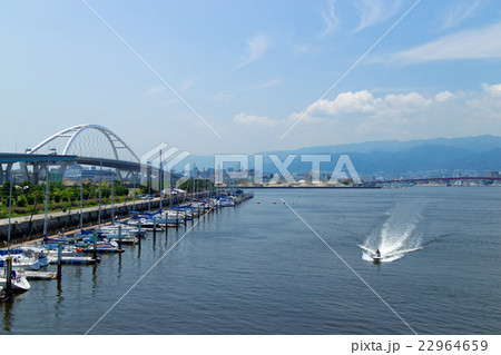甲子園浜橋から西を見る 22964659