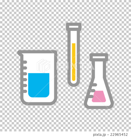 ビーカー、試験管 22965452