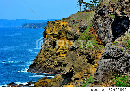 能登金剛・遊歩道より見るヤセの断崖の絶壁（５） 22965842