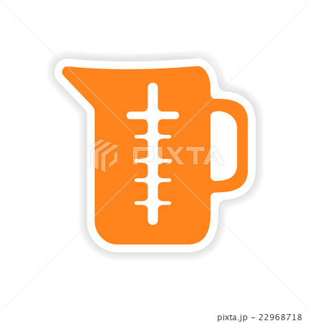 icon sticker realistic design on paper measure 22968718