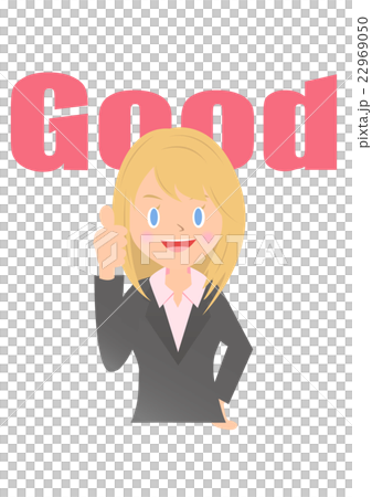Female employee who represents Good 22969050