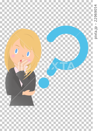 Thinking female employee 22969054