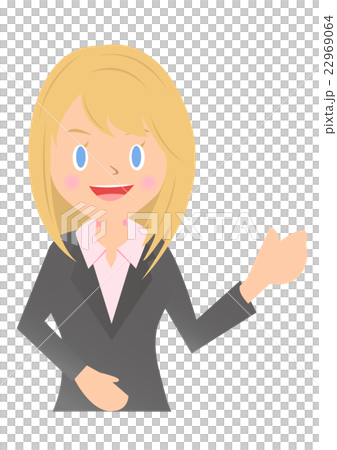 Female employee to explain Female employee to explain 22969064