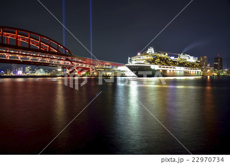 ダイヤモンドプリンセスと神戸大橋 22970734