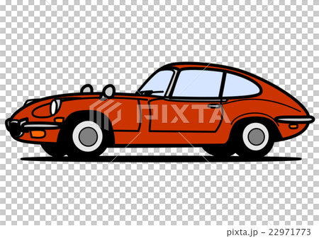 Sports coupe red 22971773