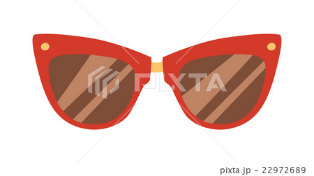Fashion red glasses vector illustration. 22972689