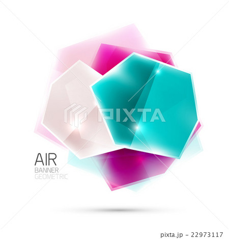 Glossy elements. Geometric abstract shapes on 22973117