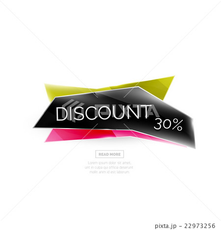 Colorful geometric website sale tag button Colorful geometric website sale tag button 22973256