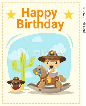 Happy birthday card with little boy and friend 4 Happy birthday card with little boy and friend 4 22973899