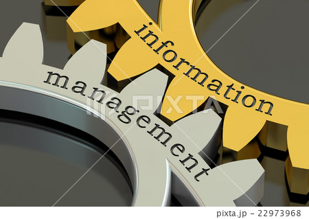Information Management concept on the gearwheels 22973968