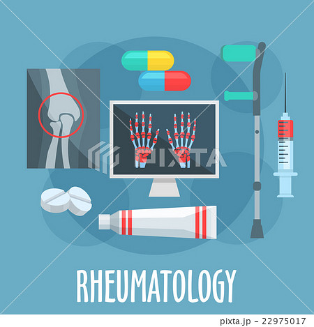 Rheumatology flat icon for healthcare design 22975017