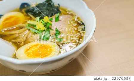 Japanese ramen noodle on table 22976637
