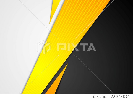 Black and orange corporate vector striped design Black and orange corporate vector striped design 22977834