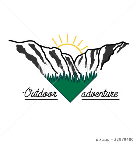 Mounitains color emblem Mounitains color emblem 22979480