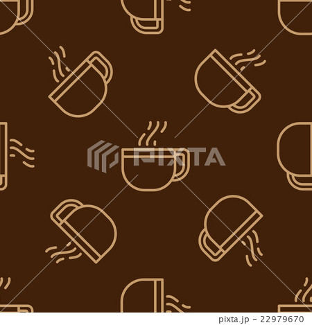 Glass coffee cup pattern Glass coffee cup pattern 22979670