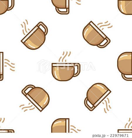 Glass coffee cup pattern Glass coffee cup pattern 22979671