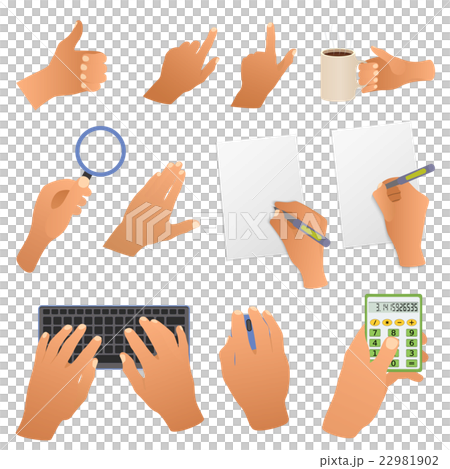 Hands in the office pointing gestures 22981902