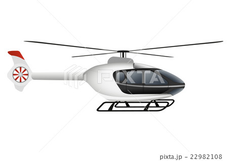 White modern helicopter White modern helicopter 22982108