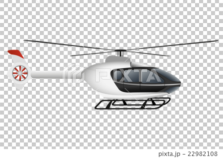 White modern helicopter White modern helicopter 22982108