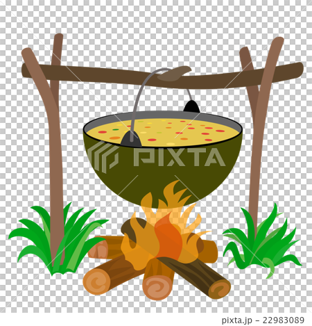 Kettle of Soup in Campfire 22983089