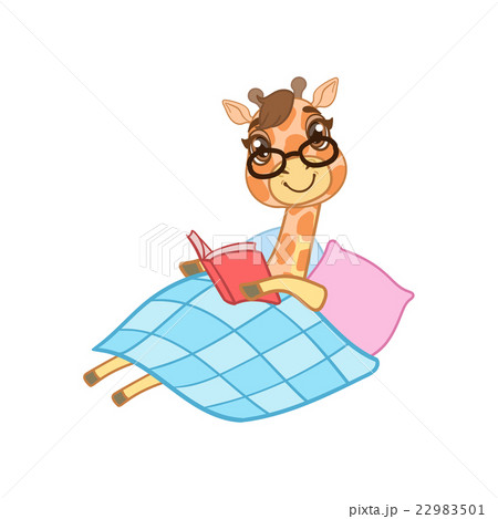 Giraffe Reading A Book 22983501