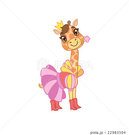 Giraffe Dressed As Princess 22983504