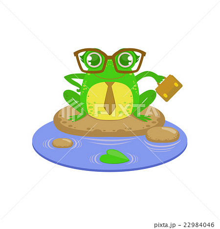 Teacher Cartoon Frog Character Teacher Cartoon Frog Character 22984046