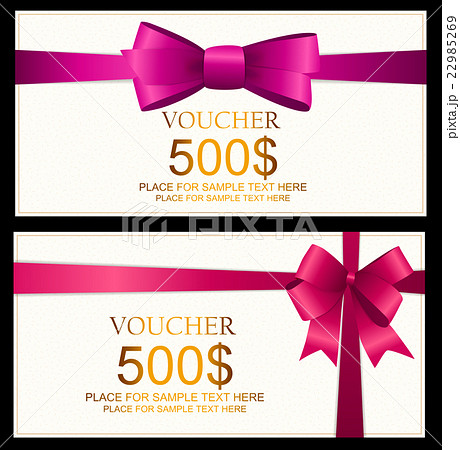 Gift Voucher Template For Your Business. Vector 22985269