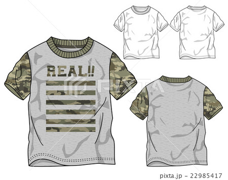 カモフラ柄Tシャツ 22985417