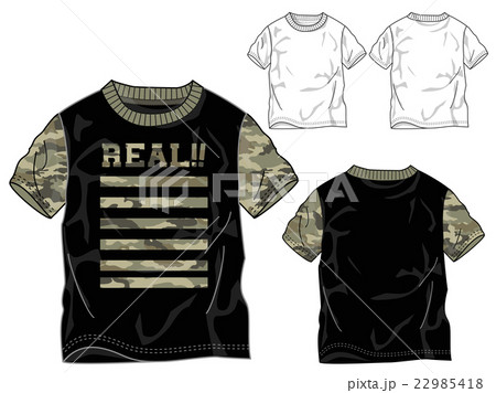 カモフラ柄Tシャツ 22985418