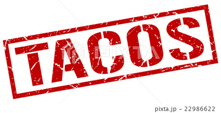 tacos red grunge square vintage rubber stamp tacos red grunge square vintage rubber stamp 22986622
