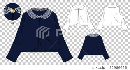 Lace collar Bolero hanger illustration Lace collar Bolero hanger illustration 22986656