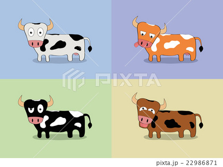 Cartoon cow set 22986871
