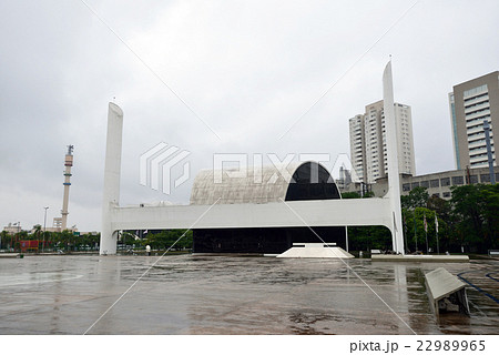 ブラジル サンパウロ ラテンアメリカ広場の写真素材
