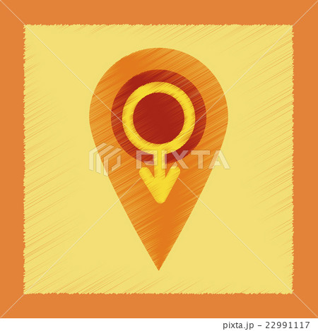 flat shading style icon gay male symbol 22991117