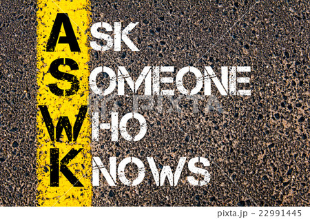 Concept image of Business Acronym ASWK 22991445