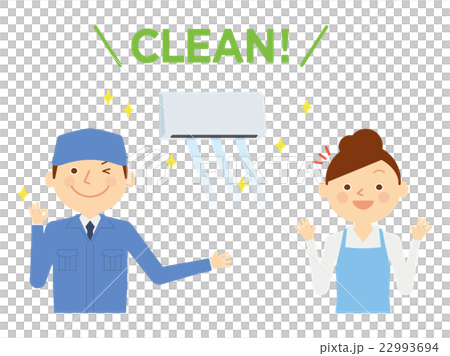 Air conditioner worker female illustration 22993694