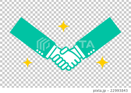 ビジネス握手アイコン キラキラ ビジネス握手アイコン キラキラ 22993843