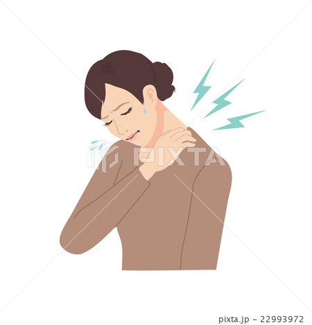 肩こり 女性 イラスト 肩こり 女性 イラスト 22993972