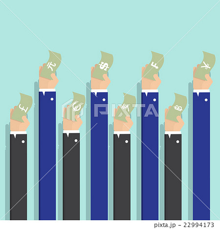 money currencies in businessman hand 22994173